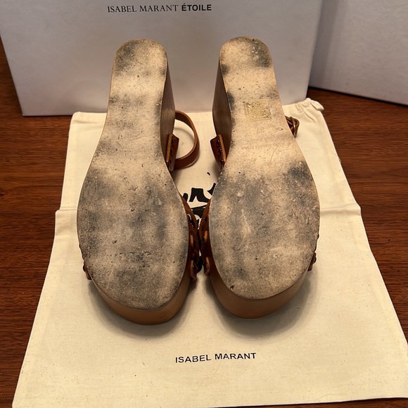 Isabel Marant platform leather wedges - Picture 6 of 9